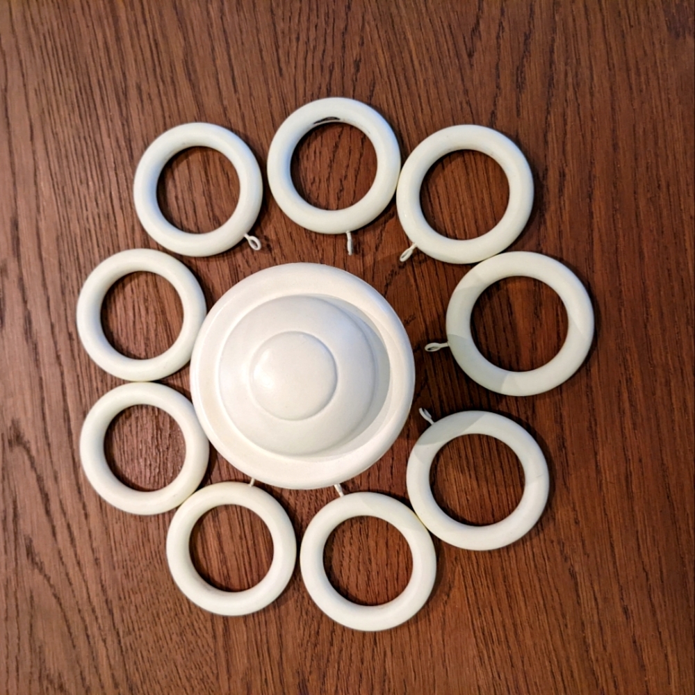 Pottery Barn kids curtain hardware.